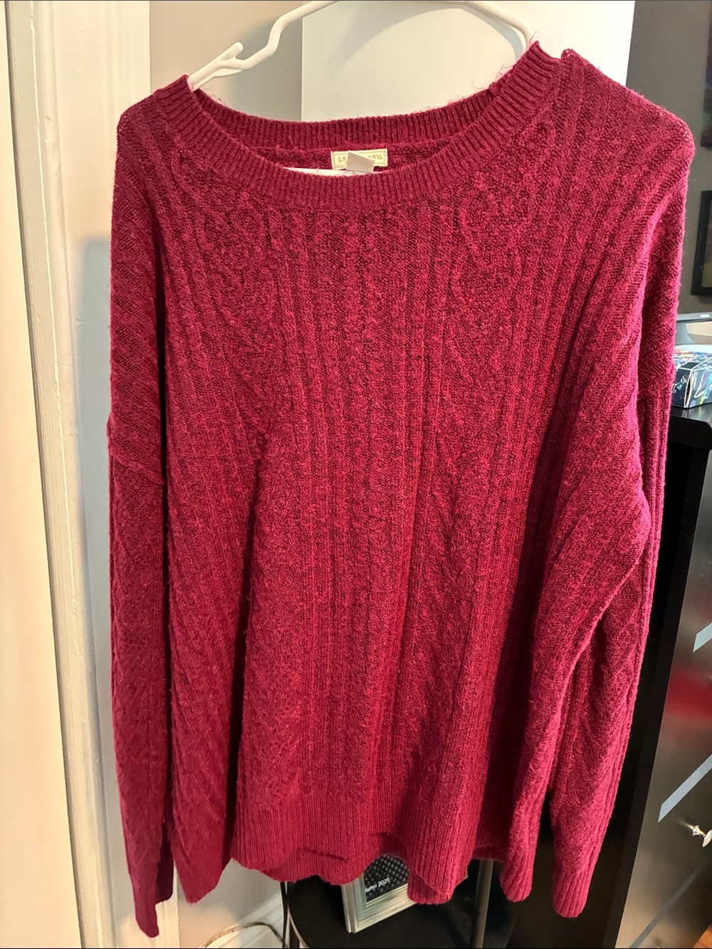 Legendary Outfitters Women's Cable-Knit Crewneck Sweater - Pink